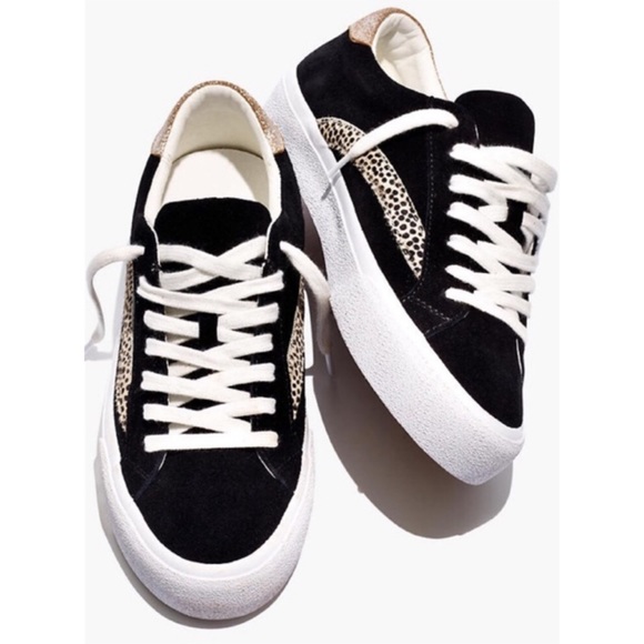 Madewell Sidewalk Low-Top Suede Leather Sneakers Shoes 6.5 - Picture 2 of 9
